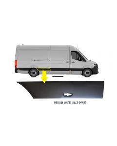 MEDIUM WHEEL BASE MWB SPRINTER 2018- MOUDLING TRIM RIGHT SIDE OFF