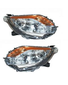   Mitsubishi L200 2015-2019 Headlight Headlamp Pair Right Left O/s N/s