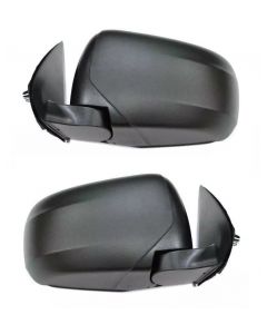 Fits Mitsubishi L200 2015-2019 Manual Black Door Wing Mirror Pair Right & Left