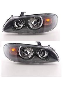 Nissan Almera N16 2003-2006 Grey Headlight Headlamp Pair Right Left O/S N/S