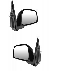 Nissan Navara 2006-2015 Manual Chrome Door Wing Mirror Pair Both Right Lef