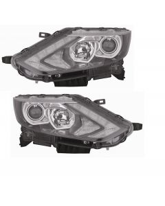  Nissan Qashqai J11 2014-2017 Headlight Headlamp Pair Set Both Right & Left