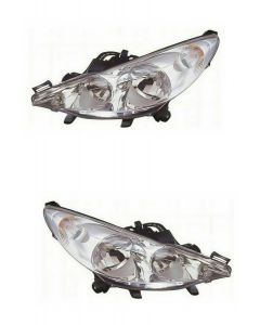 Peugeot 207 2007-2014 Headlight Headlamp Pair Set Right Left