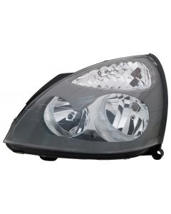 Renault Clio 2001-2005 Black Headlight Headlamp Passenger Near Side Left Side