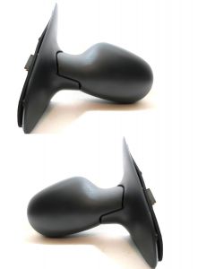 Renault Clio 1998-2004 Electric Black Door Wing Mirror Pair Set