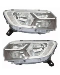 Fits Dacia Sandero 2017-2023 Front Headlights Led Drl Headlamps Pair Right Left