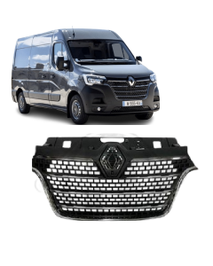 RENAULT MASTER 2019- FRONT   GRILLE WITH CHROME SOUROUND