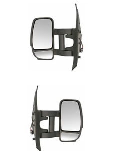 VAIXHALL MOVANO RENAULT MASTER NISSAN NV400 2010-2019   LONG ARM DOOR WING MIRROR ELECTRIC PAIR RIGHT LEFT 