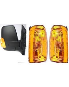 FORD TRANSIT 2014- ON DOOR WING MIRROR  AMBER INDCATOR PAIR RIGHT LEFT