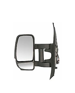 VAIXHALL MOVANO RENAULT MASTER NISSAN NV400 2010-2019   LONG ARM DOOR WING MIRROR ELECTRIC  LH LEFT SIDE NEAR SIDE