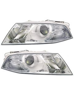 Skoda Octavia 2004-2008 Headlight Headlamp Pair Right Left O/S & N/S