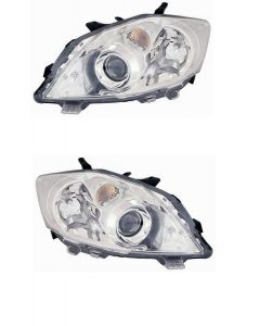 Toyota Auris Door 2010-2012 Chrome Headlight Headlamp Pair Right Left 