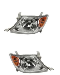 Toyota Hi-Lux Mk6 2005-2011 Headlight Headlamp Pair Right Left O/S N/S