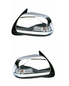  Toyota Hilux 2012-2016 Indicator Electric Door Wing Mirror Pair Chrome