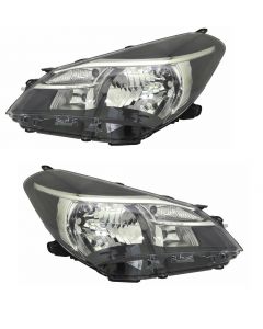  Toyota Yaris P13 2014-2017 Headlight Headlamp Pair Right & Left