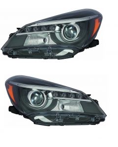 Toyota Yaris 2014-2017 Projector Headlight Headlamp Pair Right L:Eft (Not Led