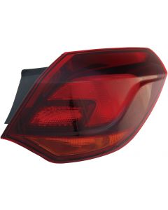 Vauxhall Astra J 2009-2015 Black Hatchback Rear Light Tail Back Lamp Driver Side Off Side 