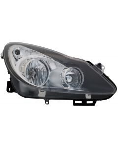 Vauxhall Corsa Sxi 2006-2011 Black Headlight Headlamp Passenger Side Near Side