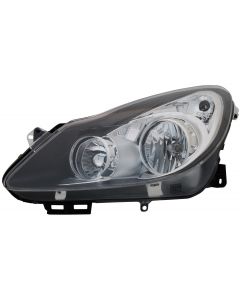 Vauxhall Corsa 2006-2011 Black Headlight Headlamp Driver Rh Right O/S Side