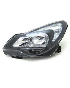 Vauxhall Corsa D 2011-2014 Headlight Headlamp Black Rh Right Driver Side