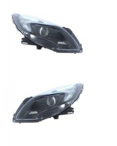 Vauxhall Zafira Tourer 2011-2015 Black Headlight Headlamp Pair Right Left