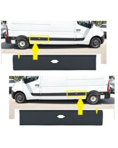 Movano Nv400 Master 2010-2019 Protective Strip Plastic Moulding Side Pair Right Left