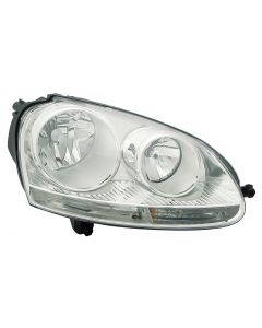 Vw Golf 2004-2009 Chrome Headlight Headlamp Driver Side Off Side