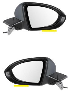 Vw Golf MK7 2013-2017 Door Wing Mirror Electric Pair Right & Left O/s N/s