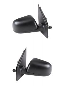 Vw Polo 2005-2009 Manual Black Door Wing Mirror Pair Set Both Right & Left