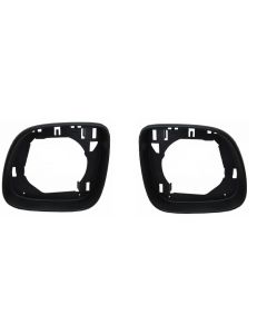 Vw Transporter T5 2010-2020 Black Door Wing Mirror Inner Frame Cover Pair