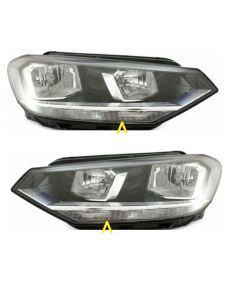 Vw Touran 2015-2020 Headloght Headlamp => Pair Right Left o/s N/s