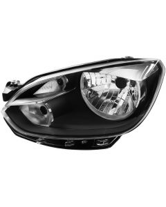 Vw Up 2012-2016 Black Headlight Headlamp Passenger Near Left Side