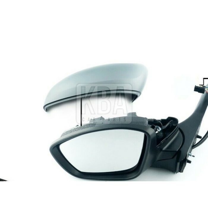 Peugeot 208 2012-2020 Power Folding Door Wing Mirror Chrome Trim Lh Left N/s